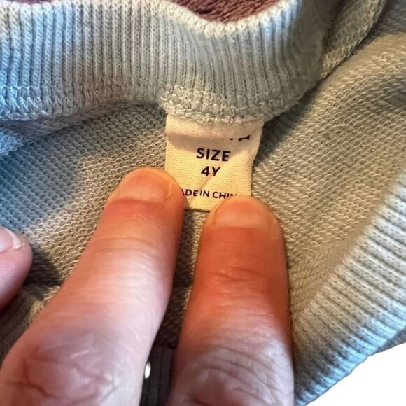 Little Girl’s Long Sleeved Shirt Size 4T Gray Thin Sweatshirt Look Los Angeles - Picture 3 of 5